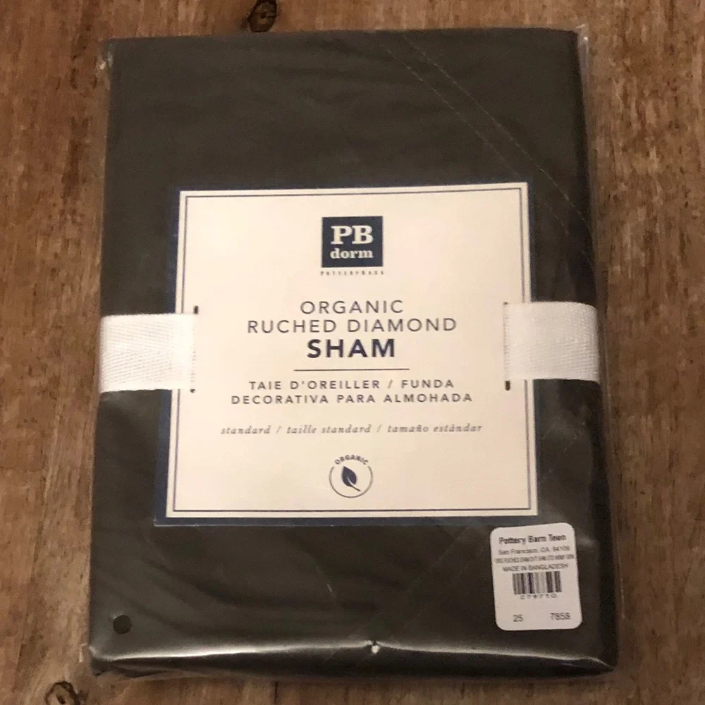 Pottery Barn Diamond Standard Sham Army Green NEW